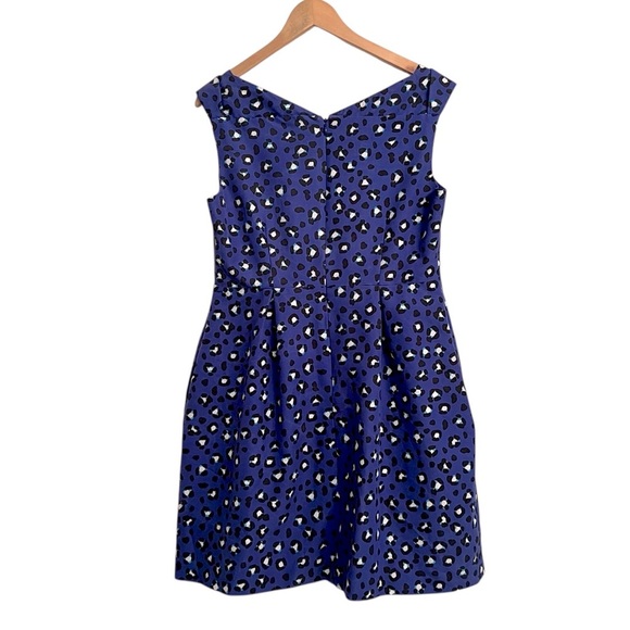 Kate Spade Cyber Cheetah Leopard Dawson Dress Sleeveless Fit And Flare - Picture 6 of 7
